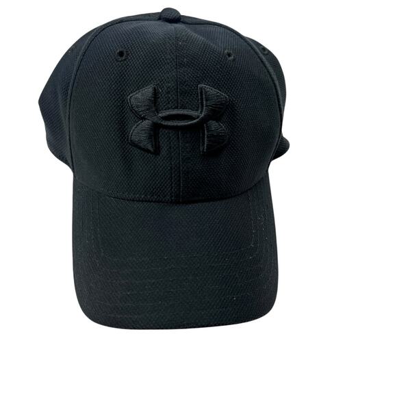 Under Armour Baseball Cap Men's Blitzing II Stretch Fit Hat Black‎ M/LG - Picture 1 of 9